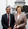 Ali meets Honorable Senator, Dianne Feinstein, Senator for the State of California in Washington D.C.
